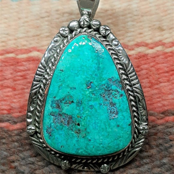 Kingman Turquoise Pendant #3470 - Picture 2 of 2